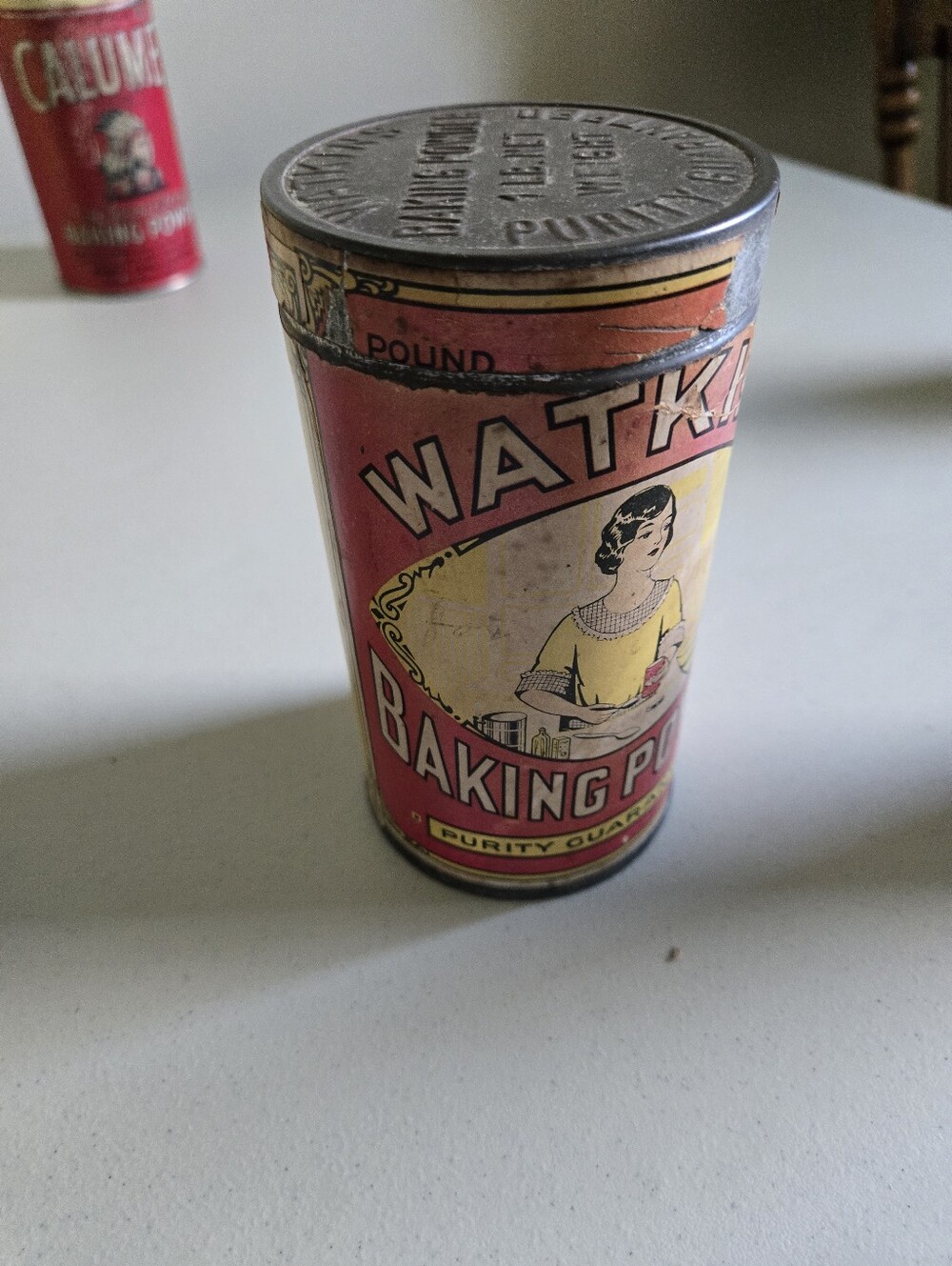 Vintage Watkins Baking Powder Art Deco graphic design